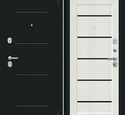 Входная дверь Браво R Борн Букле черное / Bianco Veralinga