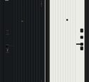 Входная дверь Браво R Граффити-32/32 Total Black / Super White