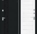 Входные двери Bravo Thermo Техно Декор-2 Букле черное / Snow Veralinga
