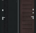 Входные двери Bravo Thermo Техно Декор-2 Букле черное / Wenge Veralinga