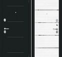 Входная дверь Браво R Лайн Букле черное / Snow Melinga