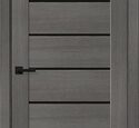 Дверь межкомнатная Браво-22 Grey Melinga / Black Shine