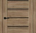 Дверь межкомнатная Bravo Браво-22 Original Oak / Black Shine