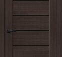 Дверь межкомнатная Bravo Браво-22 Wenge Melinga / Black Shine