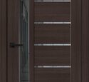 Дверь межкомнатная Bravo Браво-27 Wenge Melinga / Mirox Grey
