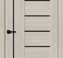 Дверь межкомнатная Браво-29.Л Cream Melinga / Black Shine