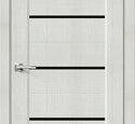 Дверь межкомнатная Браво Мода-22 Black Line Bianco Melinga