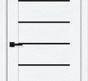 Дверь межкомнатная Браво-22 Black Shine White Silkwood