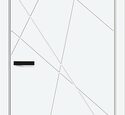 Дверь межкомнатная Граффити-5.Д.П White Silk