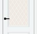 Дверь межкомнатная Браво Классик-13 White Silk / White Crystal