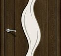 Дверь межкомнатная Браво Вираж-2 Dark Barnwood / Art Glass