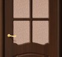Дверь межкомнатная Браво Альфа П-19 (Венге) Остекленная