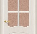 Дверь межкомнатная Браво Альфа П-20 (БелДуб) Остекленная