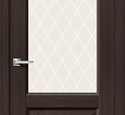 Дверь межкомнатная Браво Неоклассик-33 Wenge Melinga / White Сrystal