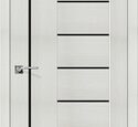 Дверь межкомнатная эко шпон Браво Порта-29 Bianco Veralinga/Black Star