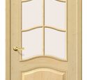 Дверь межкомнатная Браво Массив без отделки-М7 Остекленная