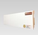Плинтус МДФ Teckwood 80x16x2150 мм Белый Роял