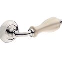Ручка дверная Z-400 C/I Хром/Слоновая кость