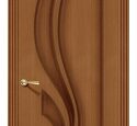 Дверь межкомнатная Браво Шпон файн-лайн Лилия  Ф-11 (Орех)