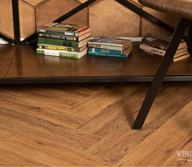 Кварц-виниловый ламинат Vinilam Herringbone IS11210 Паркет Де Вилль