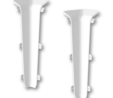 Угол внутренний для плинтуса Deconika 100мм 001 Белый