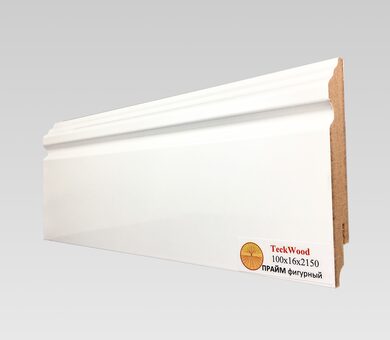 Плинтус МДФ  Teckwood 100х16х2150 мм Прайм Фигурный