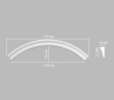Радиус (1/4 круга) 897164-90 Decomaster