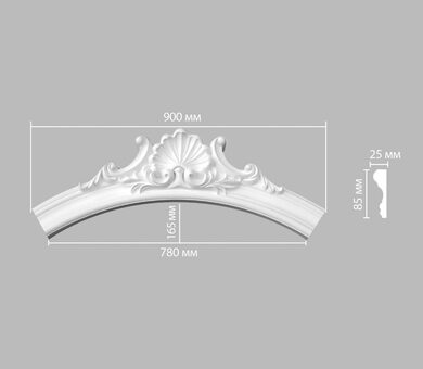 Радиус (1/4 круга) 897174-111 Decomaster
