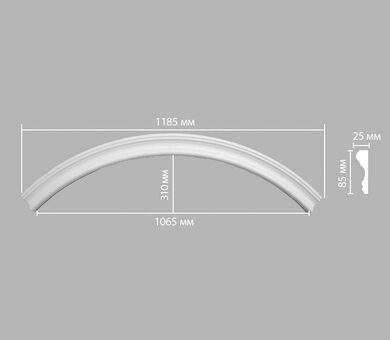 Радиус (1/4 круга) 897174-150 Decomaster