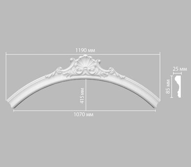 Радиус (1/4 круга) 897174-151 Decomaster