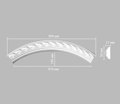 Радиус (1/4 круга) 898061-130 Decomaster
