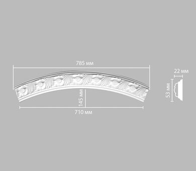 Радиус (1/4 круга) 898102-100 Decomaster