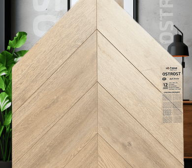 Ламинат CBM Ostrost  514 Дуб Эльба 33 класс 12 мм