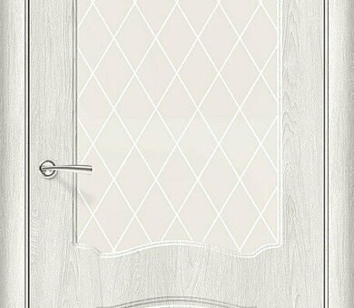 Дверь межкомнатная Браво Альфа-2 Casablanca / White Crystal