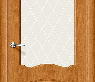 Дверь межкомнатная Браво Альфа-2 Milano Vero / White Crystal