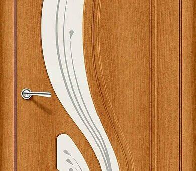 Дверь межкомнатная Браво Лотос-2 Milano Vero / Art Glass