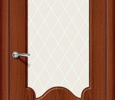 Дверь межкомнатная Браво Скинни-33 Italiano Vero / White Crystal