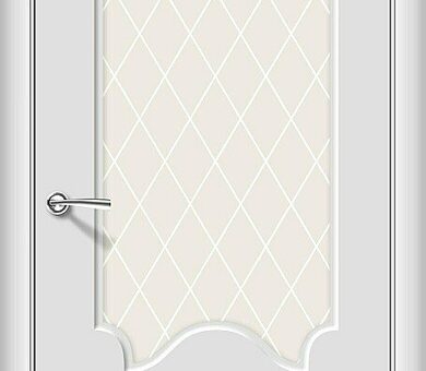 Дверь межкомнатная Браво Скинни-33 Fresco / White Crystal