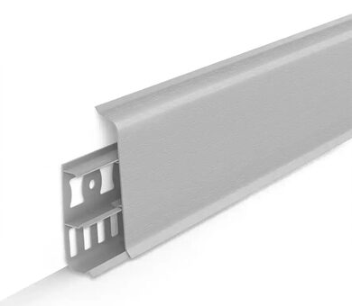 Плинтус Deconika 100 мм 002 Светло-серый