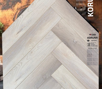 Ламинат CBM Koruna 822 Дуб Патек 33 класс 12 мм