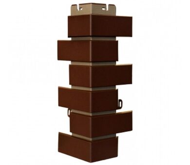 Альта-Профиль Кирпич Клинкерный Угол наружный Шоколад