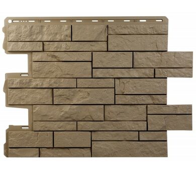 Бежевая Фасадная панель Альта-Профиль Шотландия Эко