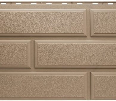 Бежевая фасадная панель Альта-Профиль Венеция Эко