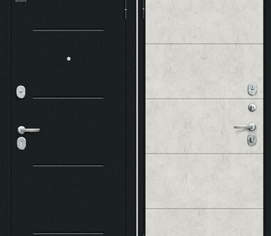 Входная дверь Браво R Граффити-1 Инсайд Букле черное / Look Art