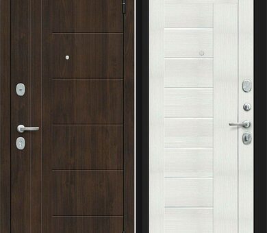 Входная дверь Браво R Модерн Kale Almon / Bianco Veralinga
