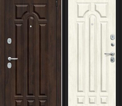 Входная дверь Браво R Форт Kale Almon / Nordic Oak