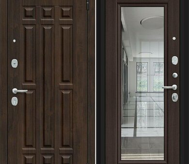 Входная дверь Браво R Форм Kale Almon / Wenge Veralinga