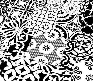 Ламинат Falquon Quadraic Black&White Q002