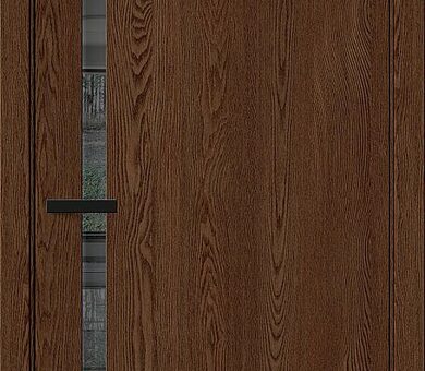 Дверь межкомнатная Bravo Браво-1.55 Brown Dreamline / Mirox Grey