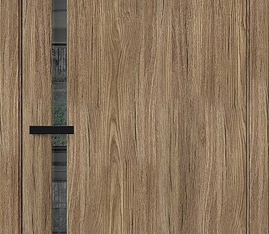 Дверь межкомнатная Bravo Браво-1.55 Original Oak / Mirox Grey